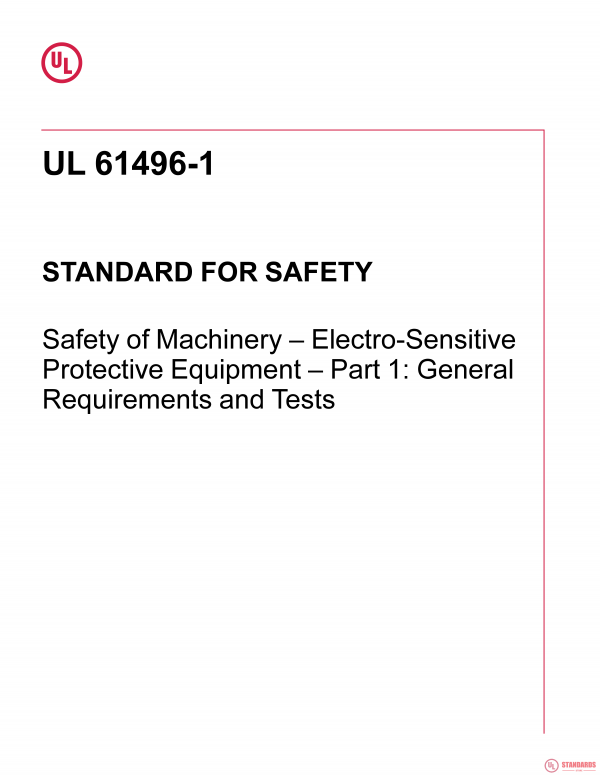 UL 61496-1 PDF UL 61496-1 PDF
